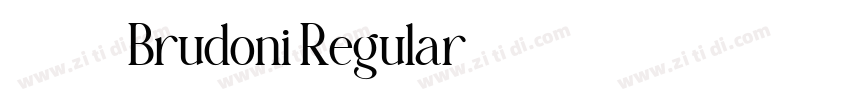 3601Brudoni Regular字体转换